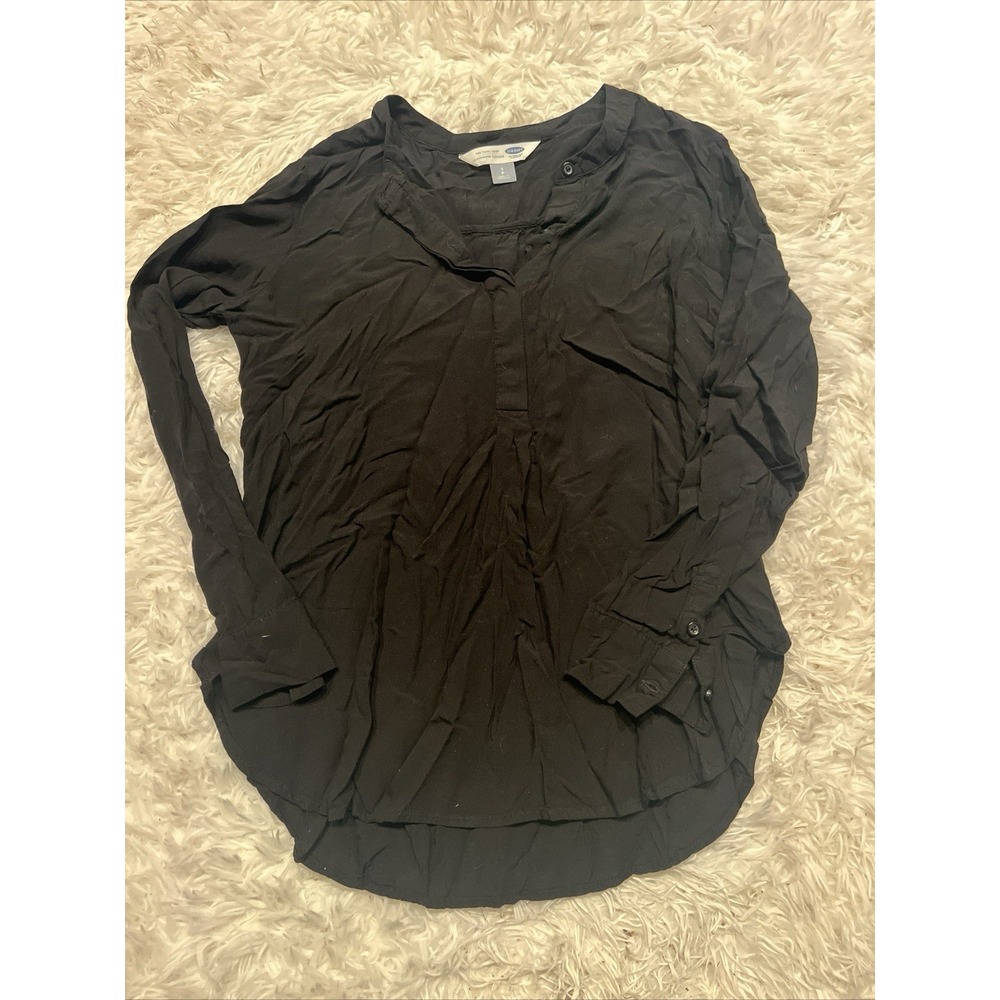 Women's Old Navy The Tunic Shirt Black Size Small